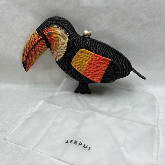 SERPUI Toucan Wicker Crossbody / Clutch Bag - Picture 12 of 14